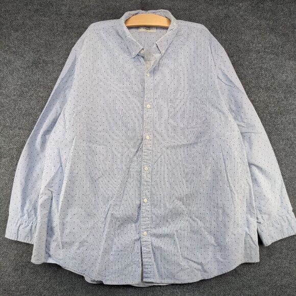 Hawker Rye Men's Stretch Oxford Button Up Shirt Multi 3XL Stripe - Picture 2 of 13